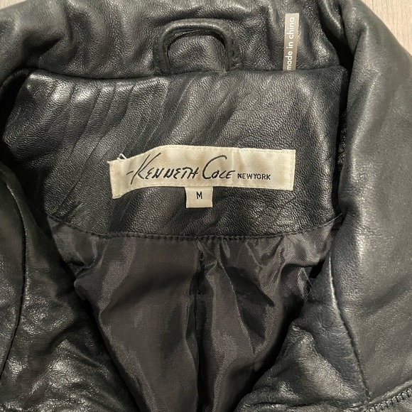 Kennith Cole Leather Jacket - Picture 2 of 4